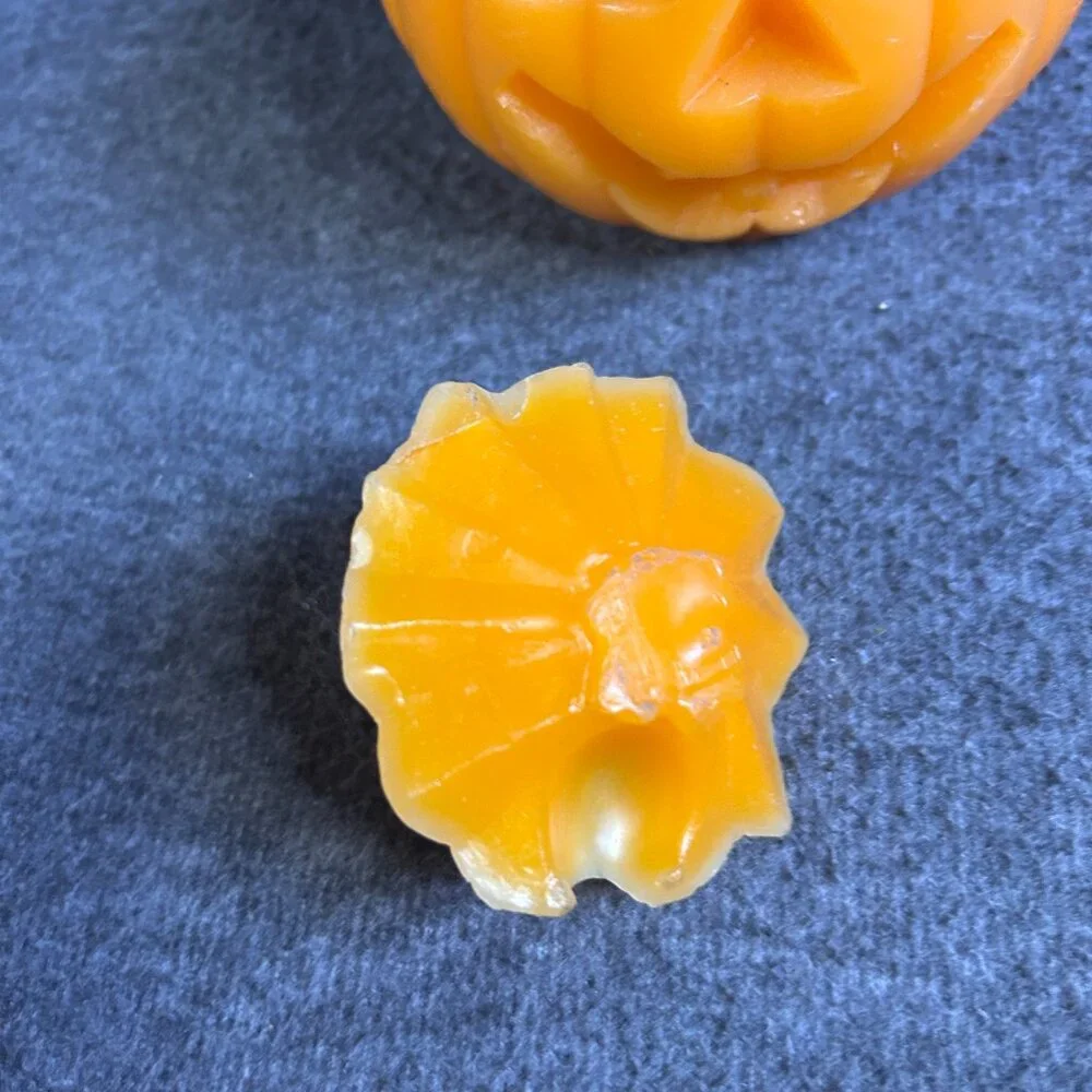 Halloween‎ Jack o Lantern Wax Pumpkin Candle Lantern With Lid 5.5